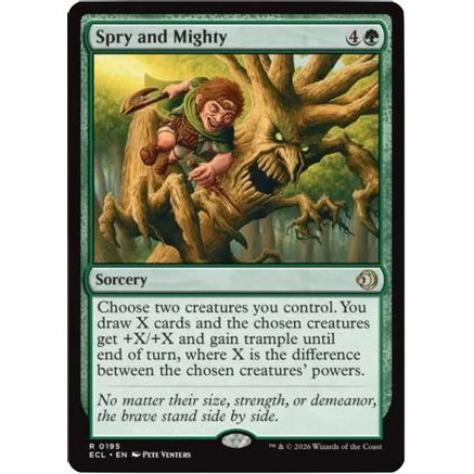Spry and Mighty (ECL-195) - Lorwyn Eclipsed