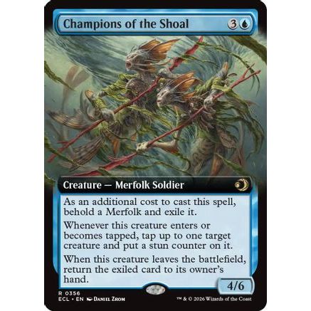 Champions of the Shoal (Extended Art) (ECL-356) - Lorwyn Eclipsed Foil