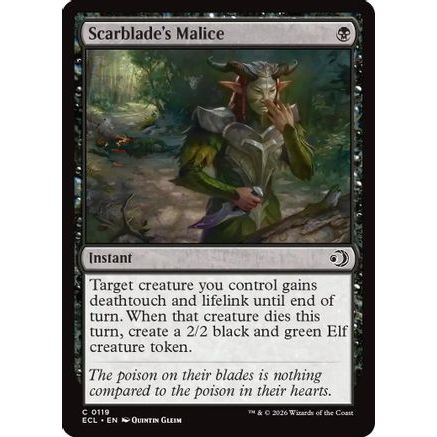 Scarblade's Malice (ECL-119) - Lorwyn Eclipsed Foil