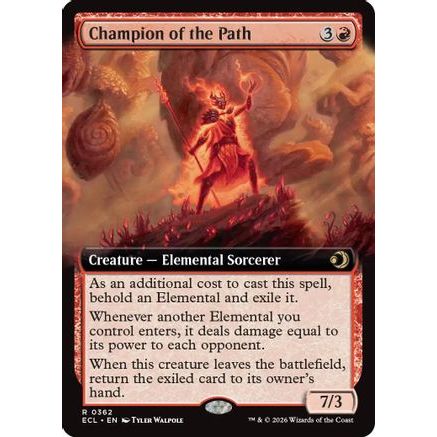 Champion of the Path (Extended Art) (ECL-362) - Lorwyn Eclipsed