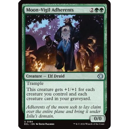 Moon-Vigil Adherents (ECL-184) - Lorwyn Eclipsed Foil