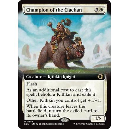 Champion of the Clachan (Extended Art) (ECL-353) - Lorwyn Eclipsed Foil