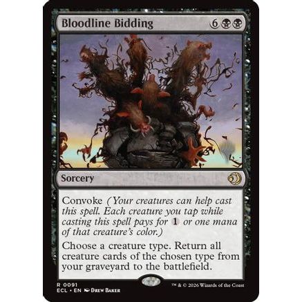 Bloodline Bidding (PPECL-091) - Promo Pack: Lorwyn Eclipsed Foil