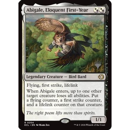 Abigale, Eloquent First-Year (PPECL-204) - Promo Pack: Lorwyn Eclipsed Foil