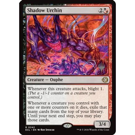 Shadow Urchin (PPECL-242) - Promo Pack: Lorwyn Eclipsed Foil