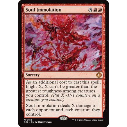 Soul Immolation (PPECL-156) - Promo Pack: Lorwyn Eclipsed Foil