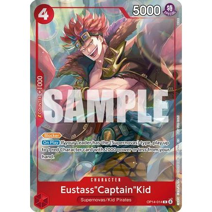 Eustass"Captain"Kid - OP14-014 (Dash Pack) (OP14-014) - The Azure Sea's Seven Foil
