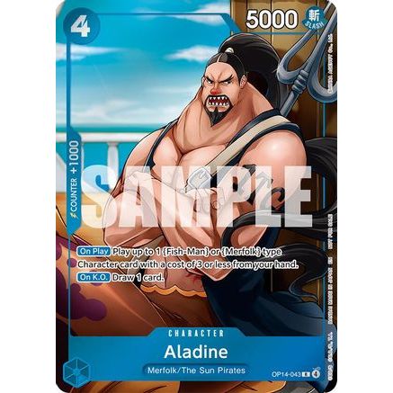 Aladine (Dash Pack) (OP14-043) - The Azure Sea's Seven Foil