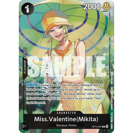 Miss.Valentine(Mikita) (Dash Pack) (OP14-087) - The Azure Sea's Seven Foil