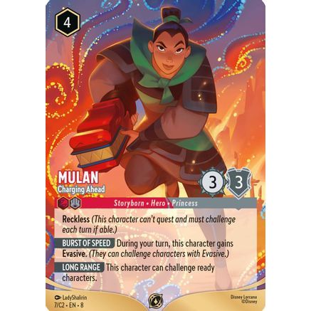 Mulan - Charging Ahead (7) - Disney Lorcana Promo Cards