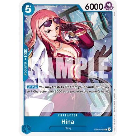 Hina (EB03-025) - Extra Booster: One Piece Heroines Edition Foil