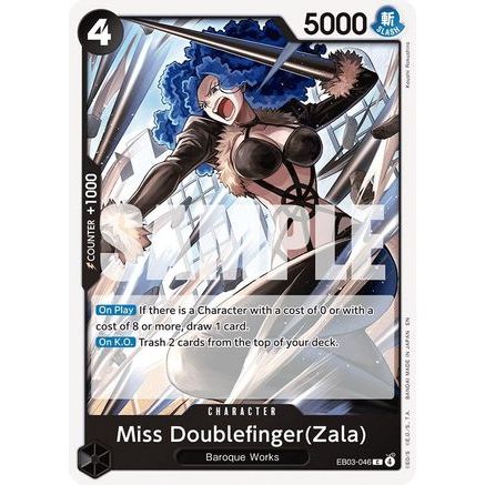 Miss Doublefinger(Zala) (EB03-046) - Extra Booster: One Piece Heroines Edition