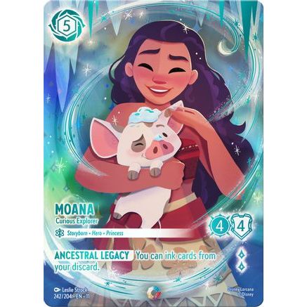 Moana - Curious Explorer (Iconic) (242/204) - Winterspell Holofoil
