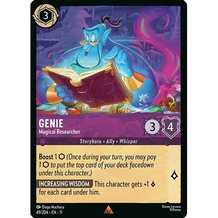 Genie - Magical Researcher (49/204) - Winterspell Cold Foil
