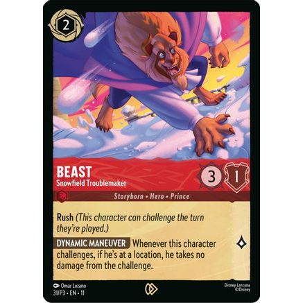 Beast - Snowfield Troublemaker (31) - Disney Lorcana Promo Cards Cold Foil