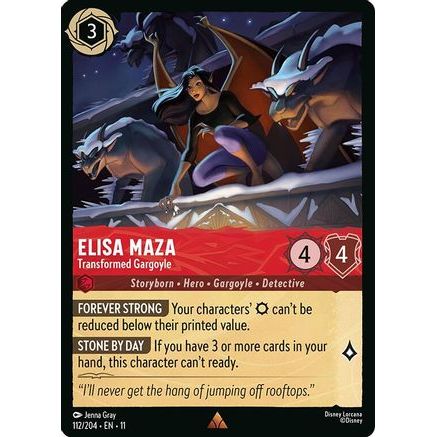 Elisa Maza - Transformed Gargoyle (112/204) - Winterspell