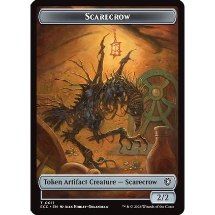 Scarecrow // Treasure Double-Sided Token (ECC-11 // 10) - Commander: Lorwyn Eclipsed