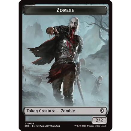 Zombie // Snake Double-Sided Token (ECC-3 // 8) - Commander: Lorwyn Eclipsed Foil