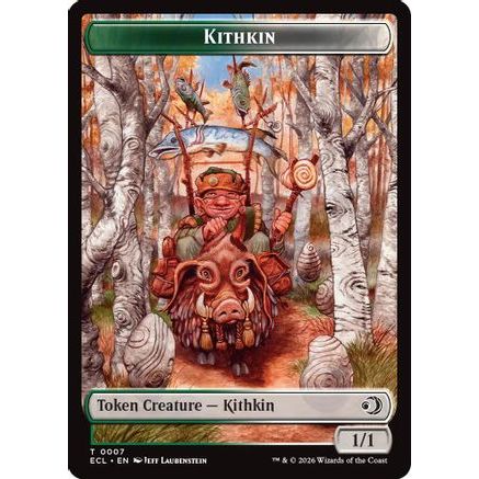 Kithkin // Treasure Double-Sided Token (ECL-7 // 10) - Lorwyn Eclipsed Foil