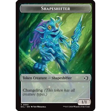 Shapeshifter // Merfolk Double-Sided Token (ECL-1 // 8) - Lorwyn Eclipsed