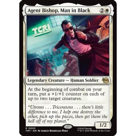 Agent Bishop, Man in Black (TMT-002) - Teenage Mutant Ninja Turtles Foil