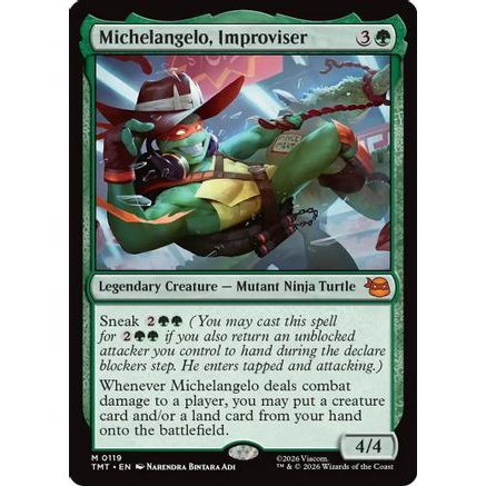 Michelangelo, Improviser (TMT-119) - Teenage Mutant Ninja Turtles