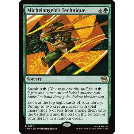 Michelangelo's Technique (TMT-122) - Teenage Mutant Ninja Turtles Foil