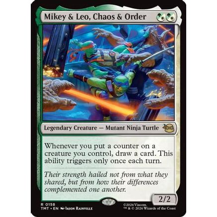 Mikey & Leo, Chaos & Order (TMT-158) - Teenage Mutant Ninja Turtles Foil