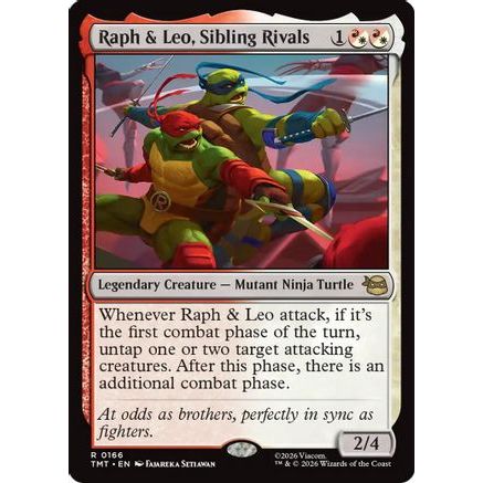 Raph & Leo, Sibling Rivals (TMT-166) - Teenage Mutant Ninja Turtles Foil