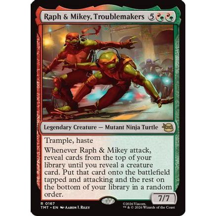 Raph & Mikey, Troublemakers (TMT-167) - Teenage Mutant Ninja Turtles Foil