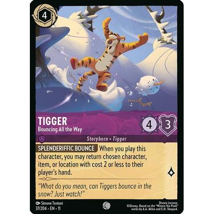 Tigger - Bouncing All the Way (37/204) - Winterspell Cold Foil
