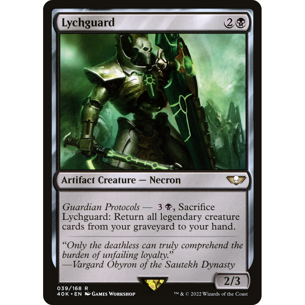 Lychguard (40K-039) - Warhammer 40,000 Commander