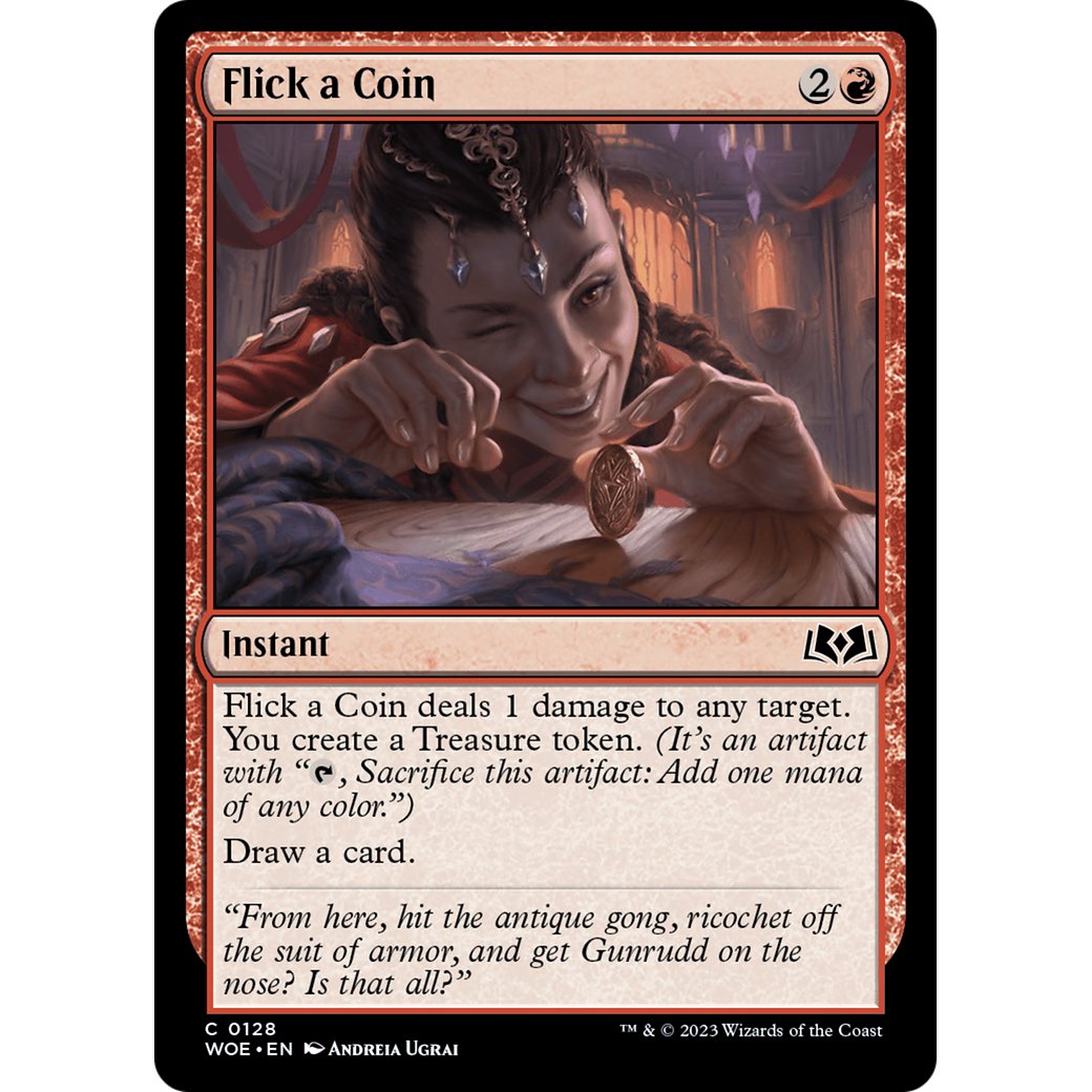 Flick a Coin (WOE-128) - Wilds of Eldraine Foil
