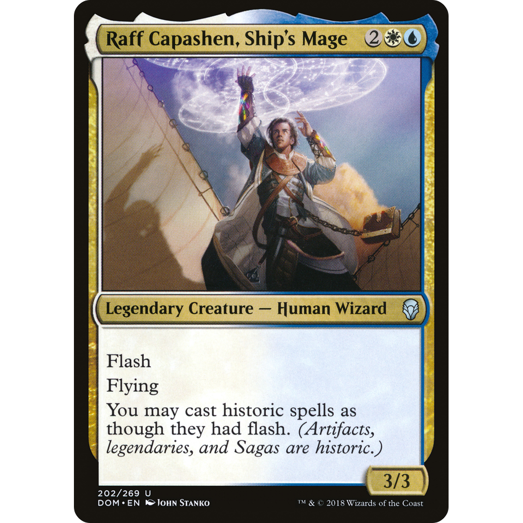 Raff Capashen, Ship's Mage (DOM-202) - Dominaria Foil