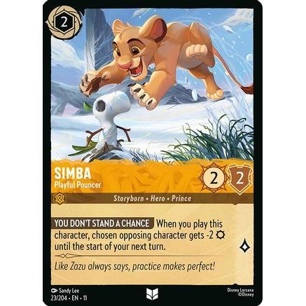 Simba - Playful Pouncer (23/204) - Winterspell Cold Foil