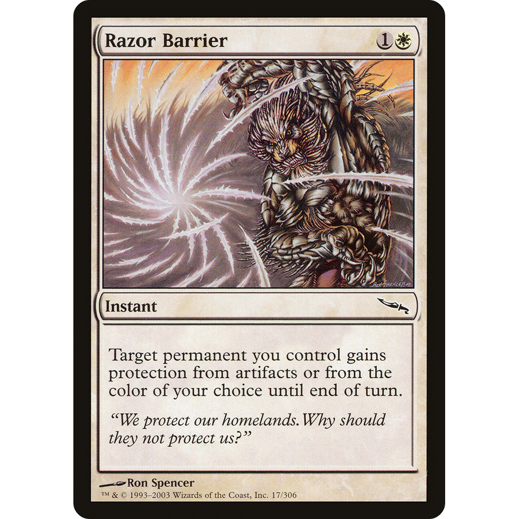 Razor Barrier (MRD-017) - Mirrodin