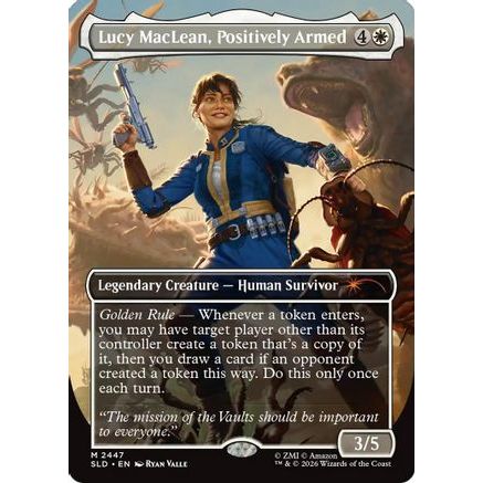 Lucy MacLean, Positively Armed (SLD-2447) - Secret Lair Drop Series Foil