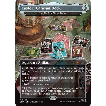 Custom Caravan Deck - The Deck of Many Things (SLD-2460) - Secret Lair Drop Series Foil