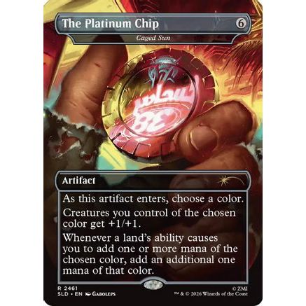 The Platinum Chip - Caged Sun (SLD-2461) - Secret Lair Drop Series Foil
