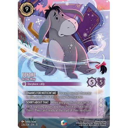 Eeyore - In the Way (Enchanted) (226/204) - Winterspell Holofoil