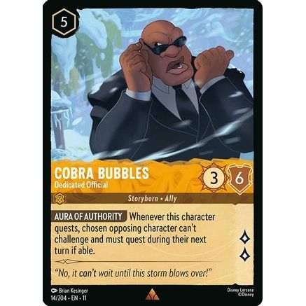 Cobra Bubbles - Dedicated Official (14/204) - Winterspell Cold Foil