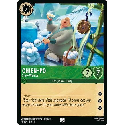 Chien-Po  - Snow Warrior (74/204) - Winterspell Cold Foil