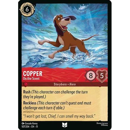Copper - On the Scent (107/204) - Winterspell Cold Foil