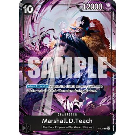 Marshall.D.Teach (Event Pack Vol. 8) (P-100) - One Piece Promotion Cards Foil