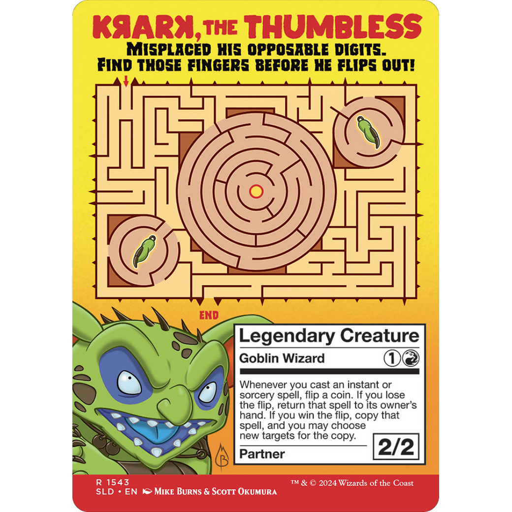 Krark, the Thumbless (SLD-1543) - Secret Lair Drop (Borderless)