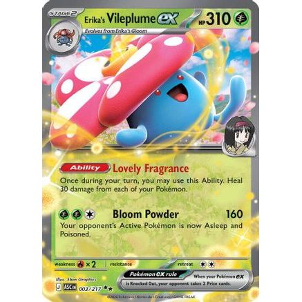 Erika's Vileplume ex 3 - ME Ascended Heroes Holofoil
