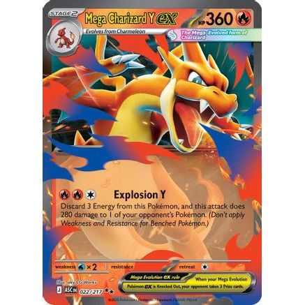 Mega Charizard Y ex - 022/217 22 - ME Ascended Heroes Holofoil