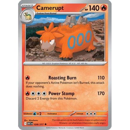 Camerupt 28 - ME Ascended Heroes