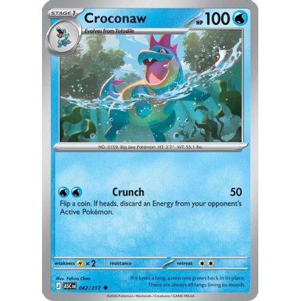 Croconaw 42 - ME Ascended Heroes