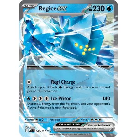 Regice ex 48 - ME Ascended Heroes Holofoil
